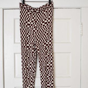 Paloma Wool Women's Brown and Cream Trousers